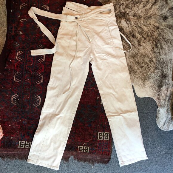 Cream Ottolinger Wrap Jeans 31"W - Picture 5 of 5